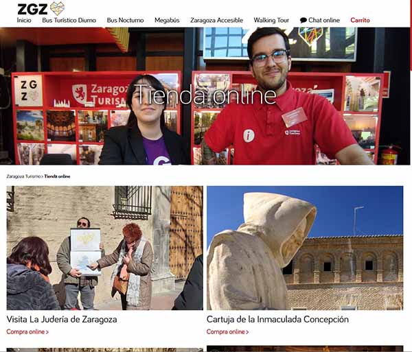 Tienda online de Zaragoza Turismo